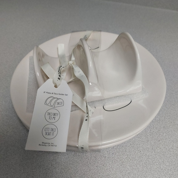 NEW Rae Dunn Taco Holders and Plates - Picture 3 of 4